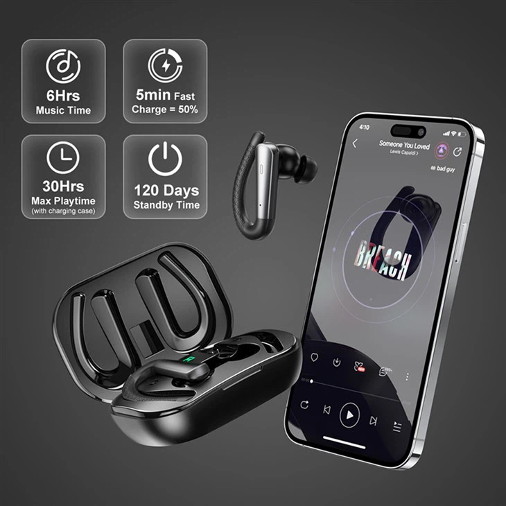 Sport Earphone True Wireless Earbuds with Led Display